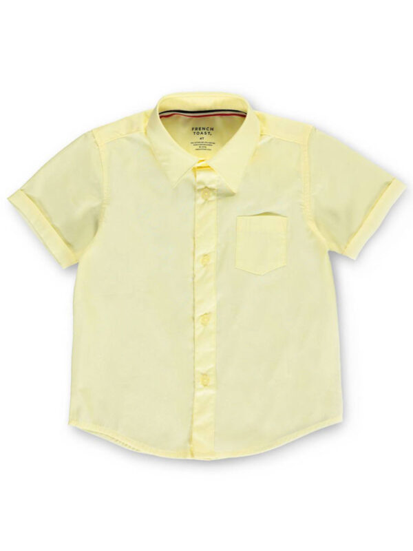 LITTLE BOYS’ TODDLER S/S BUTTON-DOWN SHIRT (SIZES 2T - 4T) YELLOW