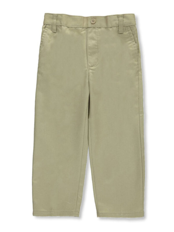 LITTLE BOYS' TODDLER PLEATED WRINKLE NO MORE RELAXED FIT PANTS (SIZES 2T - 4T) KHAKI