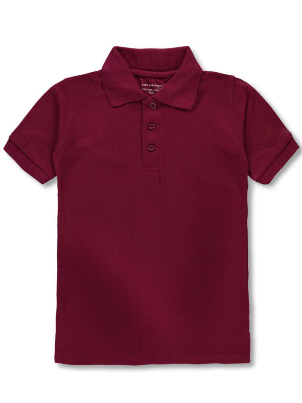 YOUTH UNISEX S/S PIQUE POLO BURGUNDY