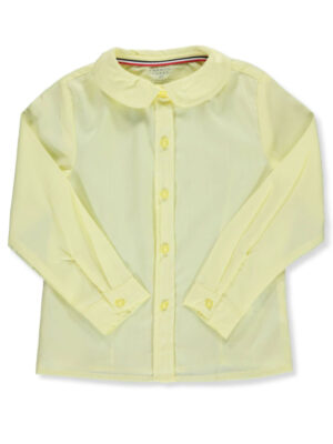 LITTLE GIRLS' TODDLER L/S PETER PAN BLOUSE (SIZES 2T – 4T) YELLOW
