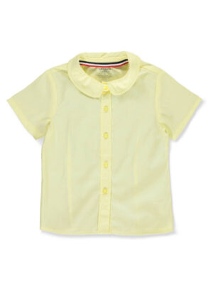GIRLS’ S/S PETER PAN FITTED SHIRT YELLOW