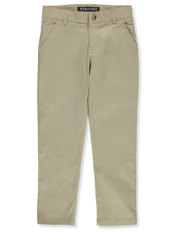 FRENCH TOAST BOYS' STRAIGHT-FIT CHINO PANTS KHAKI