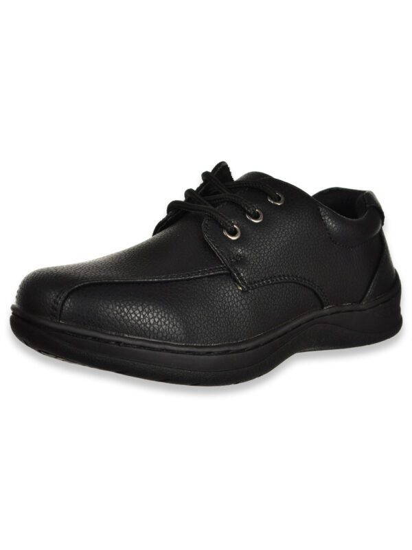 BOYS’ TEXTURE LACE-UP SHOES (SIZES 7 – 8) BLACK