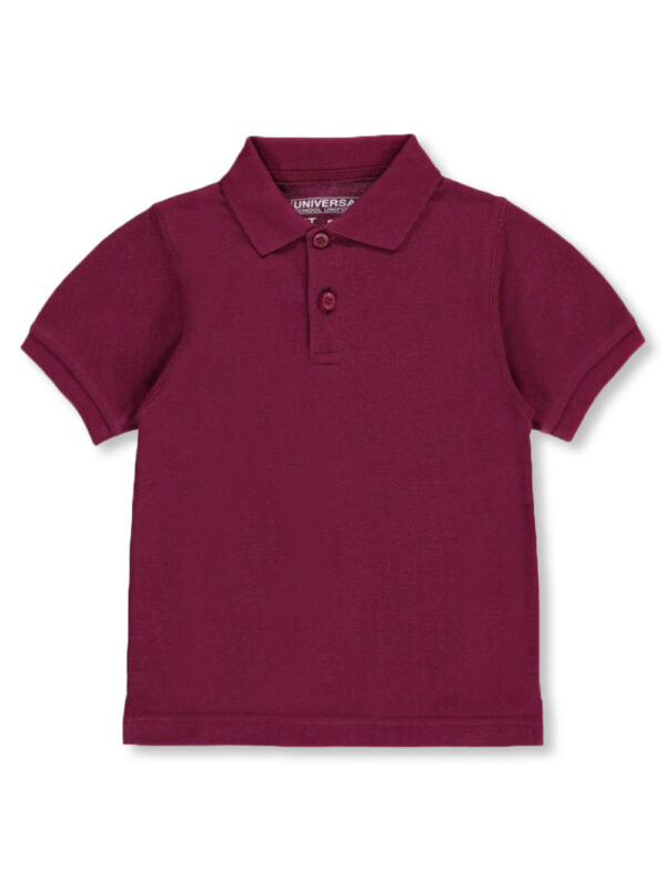 UNISEX S/S PIQUE POLO (SIZES 2T – 4T) BURGUNDY